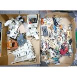 A Large Collection of Star Wars Figures & Models: Kenner Vehicles noted along with LfL Hong Kong &