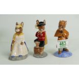 Royal Doulton Bunnykins Boxed Limited Edition Figures: Detective, Cavalier & Britannia(3)