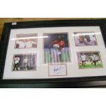 Gary Lineker signed framed presentation: with certificate