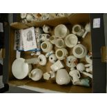 A large collection of W H Goss crested china: together with collectors books Approx 25