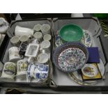 A mixed collection of items to include: Ringtons tankards and teapot, Adams nautical similar items