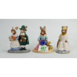 Royal Doulton Bunnykins Boxed Limited Edition Figures: Betsy Ross, Pilgrim & Britannia(3)