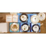 A collection of Aynsley & Coalport Royalist Theme Collectors plates: together with similar items