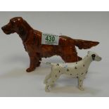 Royal Doulton Setter: together with Small Beswick Dalmatian(2)