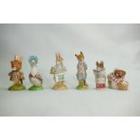 Beswick Beatrix Potter figures: to include Tailor of Gloucester, Amiable guinea pig, Peter rabbit