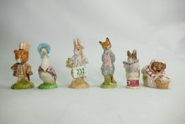 Beswick Beatrix Potter figures: to include Tailor of Gloucester, Amiable guinea pig, Peter rabbit