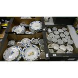 A very large collection of Johnson Bros Jack's Farm patterned tea and dinner ware: to include