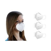 A quantity of PPE white face masks: 50 pieces