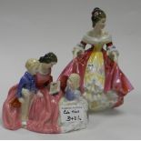 Royal Doulton Lady Figures: Southern Belle HN2229 & Bedtime Story (2)