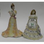 Coalport Matt Age of Elegance figures: Summer Parade & Mid Summers Dream(2)