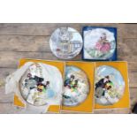 A collection of Royal Doulton Decorative Wall Plates: