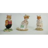 Royal doulton Brambley Hedge figures Dusty baby: Poppy eyebright (2nds) and Lord Woodmouse. Two