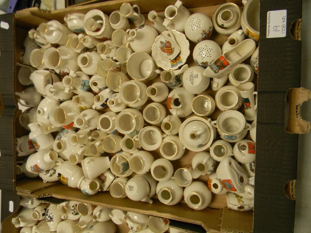A large collection of W H Goss crested china: Approx 80 - Image 2 of 2
