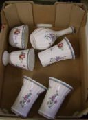 A collection of Spode floral vases: (6)