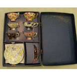 Boxed Lord Nelson ware six floral cups & saucers: