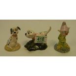 Royal Doulton Disney Figures: Lucky DM8, Roly DM4 & Dopey SW13(3)