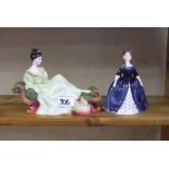 Royal Doulton figures: At Ease HN2473 and Debbie HN2385 (2)