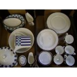 A large collection of Wedgwood Aphrodite tea and dinner ware: to include large bowl, dinner