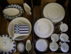 A large collection of Wedgwood Aphrodite tea and dinner ware: to include large bowl, dinner