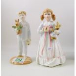 Royal Doulton figures: Bunny's bedtime Hn3070 and Lighthouse Hn3465 (2)