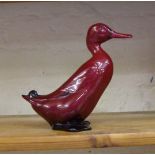 Royal Doulton flambe model of a drake standing: HN956