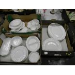 A large collection of Wedgwood country ware: to include platters, dinner plates, side plates etc