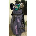 Forgan graphite Shafted Ladies Golf Clubs: trolley & bag