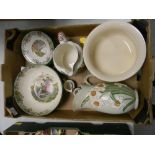 A mixed collection of items to include: Copeland Spode Fruit Bowl & Dishes, Midwinter Rural