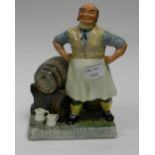 Kelsboro Ware figure of Brewer: height 24cm