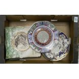 A A collection of Masons Christmas English Shire Counties Series decorative wall plates: