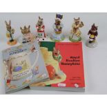 Royal Doulton Boxed Bunnykins figures: Judge, Little Jack Horner, Mrs Rabbit, Storytime, Little Bo
