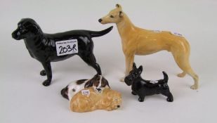 Beswick Greyhound 972: Black Labrador, Scottish terrier with Royal Doulton HN2590 (second)(4)