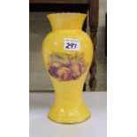 Aynsley orchard gold vase: Height 28cm