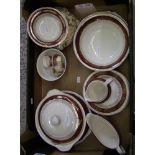 A mixed collection of Royal Doulton & Maddock Dinner ware(2 trays):