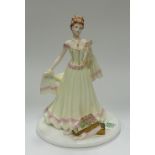 Coalport lady figurine I'll never forget you - pink carnations: from the language of flowers