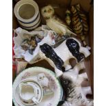 A mixed collection of ceramics: to include Old country roses sandwich tray, hammersley jug, wade