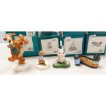 A collection of boxed Walt Disney figures: Kanga, Tigger, Thumper and Film roll (4)