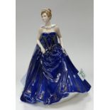 Coalport lady figurine The Mid Winter Ball ' Carolyn' : limited edition 261 of 7500. Boxed with