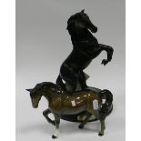 Royal Doulton Black Spirit of the Wind figure : together with Beswick Horse(2)
