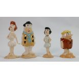 Boxed Flintstone figures: to include Fred, Betty, Wilma and Barny (4)