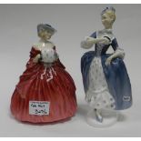 Royal Doulton Lady Figures: Masquerade HN2251 & Genevieve HN1962(2)