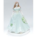 Coalport lady figurine Secret Love Gardenia: from the language of flowers collection. Limited