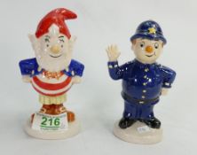 Royal Doulton Big Ears and PC Plod: Limited Edition with certificates and boxes (2)