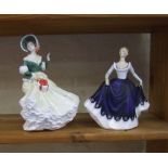 Royal Doulton figure Christmas day 2002: HN4422 together with Lisa HN2310 (2)