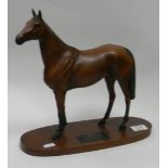 Beswick connoisseur model of Arkle: on wood base 2065