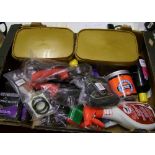 A quantity of horse accessories: to include gold label garlic, grooming blocks, hoof ointment,