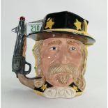 Royal Doulton large two sided character jug George Armstrong Custer & Sitting Bull: D6712