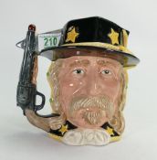 Royal Doulton large two sided character jug George Armstrong Custer & Sitting Bull: D6712