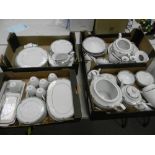 A very Large Collection of Zeitler Queen Patterned Dinner ware to include: dinner plates, tea set,