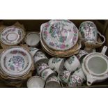 A collection of Maddock Indian Tree patterned floral tea & dinner ware: